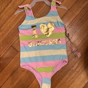 I Love Unicors Bathing Suit NWT Size 6 Kids